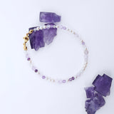 14K Amethyst Pearl Bracelet